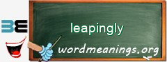 WordMeaning blackboard for leapingly
